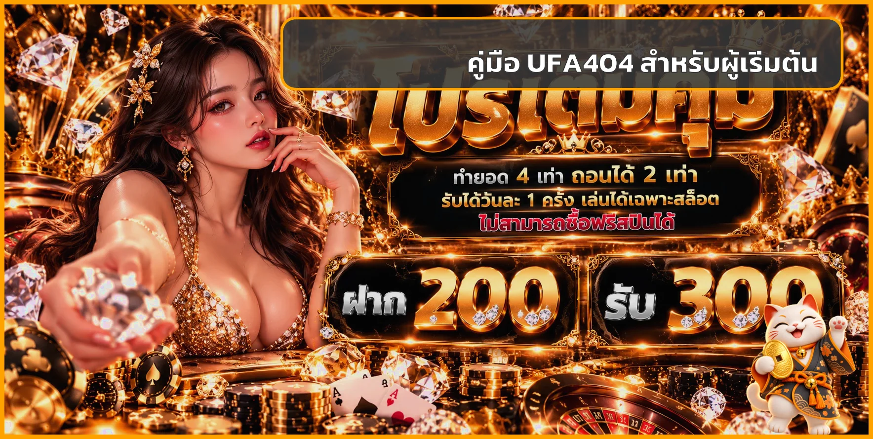 UFA404 คู่มือผู้เริ่มต้น ตรวจทางเข้าและตั้งงบ